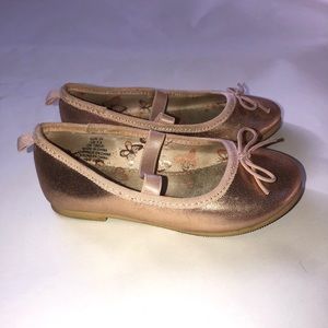H&M Ballet Flats Rose Gold size 7.5 US Toddler Gir